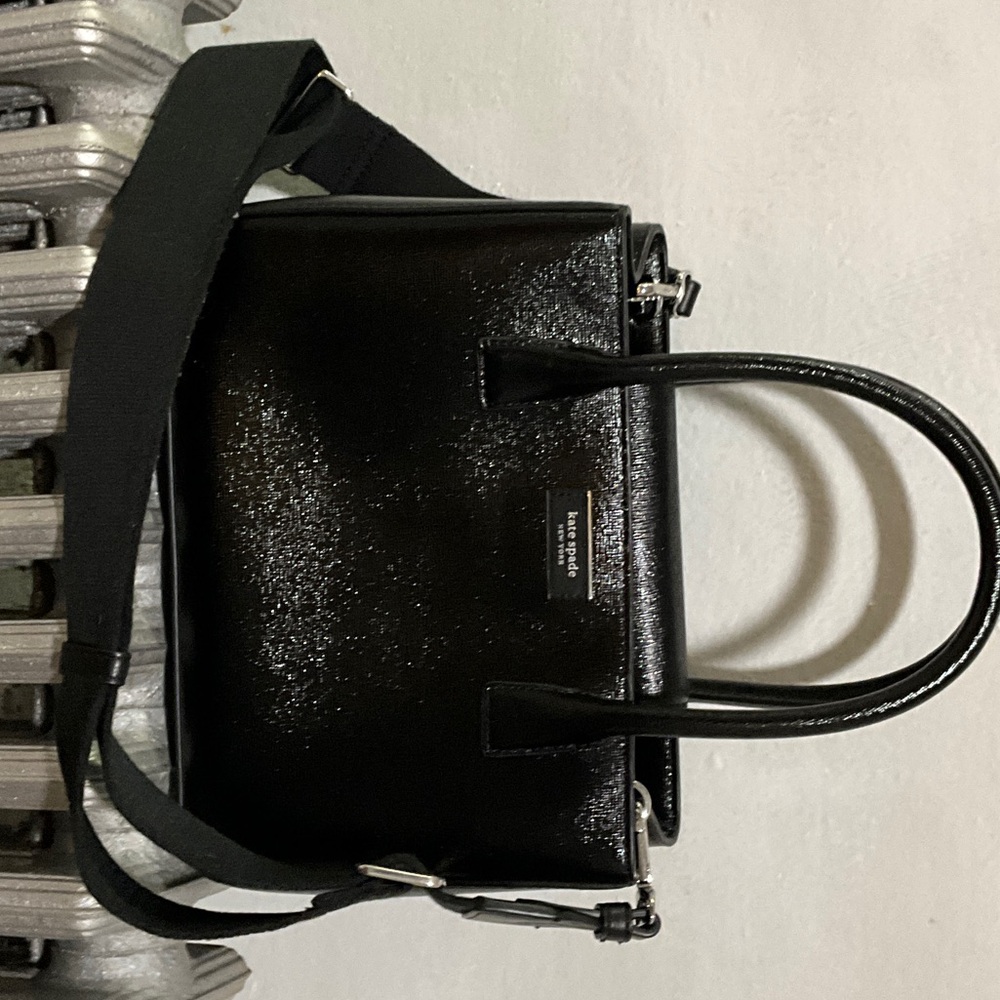 Kate Spade Glossy Black Satchel